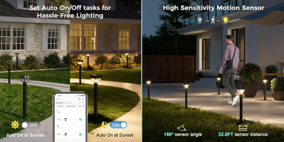 Transform Your Yard After Dark: Smart Solar Pathway Lights That Bring Color, Security & Style to Your Home