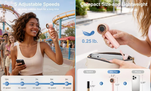 Beat the Heat Anywhere: The Pocket-Size Handheld Fan That Keeps You Cool Wherever You Go