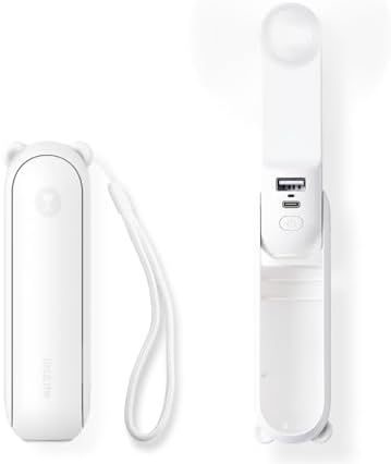 JISULIFE 3 IN 1 Portable Fan with Power Bank & Flashlight Featured by LivechillStaycool