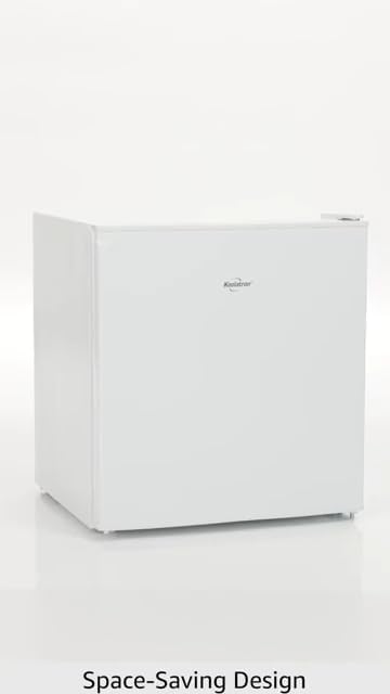 Koolatron 1.6 Cu.Ft Mini Fridge with Freezer Reversible Single Door Compact Refrigerator Adjustable Thermostat Energy Saving Mini Fridge for Bedroom Office Dorm Neveras Pequeñpara (White) - Image 8