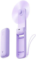 Aecooly Slim Portable Fan 2 Pack, Thin Handheld Fan, USB Rechargeable by Aecooly
