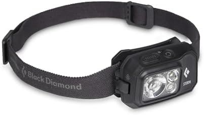 BLACK DIAMOND Storm 450 Headlamp, AAA Powered, Dimmable, Bright, BD Black by BlackDiamondEquipment
