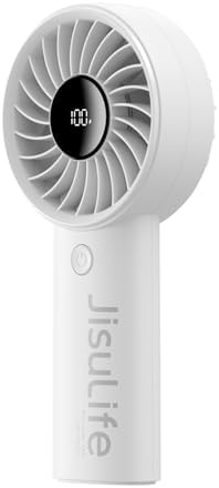 JISULIFE Handheld Portable Fan, 3600mAh Stronger and Longer-Lasting Battery by LivechillStaycool