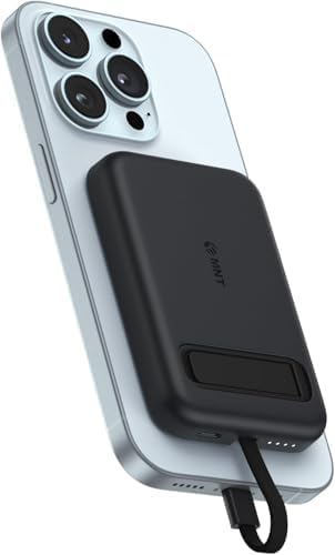 iOS Mini Portable Charger, 5200 mAh Charger Power Bank Slim Small Chargers with Built-in Cable, Travel Battery Pack for iPhone 14/13/12/11 Pro/Pro Max/Plus/Mini/AirPods by Rosewiththorns