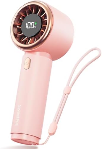 SWEETFULL Portable Handheld Fan, Mini Rechargeable Personal Hand Fan by SWEETFULL