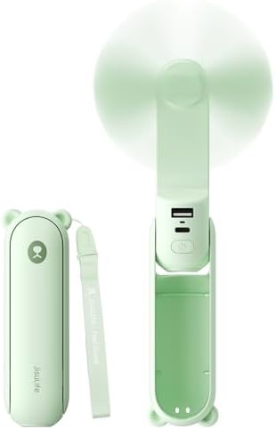 JISULIFE 3 IN 1 Portable Fan with Power Bank & Flashlight Featured by LivechillStaycool