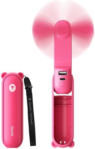 JISULIFE 3 IN 1 Portable Fan with Power Bank & Flashlight Featured by LivechillStaycool