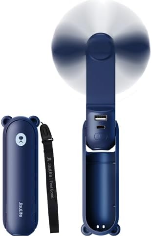 JISULIFE 3 IN 1 Portable Fan with Power Bank & Flashlight Featured by LivechillStaycool