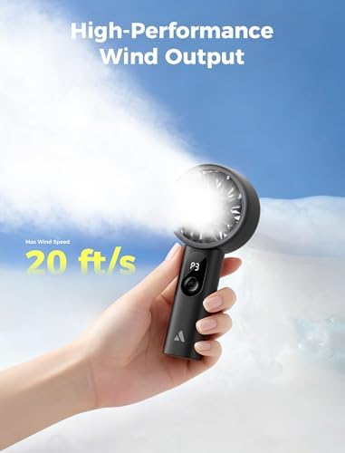 Aecooly Mighty Portable Fan, Powerful Handheld Fan, USB Rechargeable - Image 3