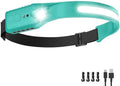 Nessciera Rechargeable LED Headlamp (Blue), 400 Lumens, 230° Wide Beam, USB-C, IPX4, 5 Modes — Lightweight, Adjustable Headband; Hard Hat Clips for Camping, Hiking, Running & Repairs, Gift by Unknown