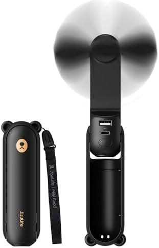 JISULIFE 3 IN 1 Portable Fan with Power Bank & Flashlight Featured by LivechillStaycool