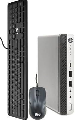 HP Windows 11 Mini Computer | 8GB RAM + 250GB SSD | Intel i5 | WiFi + Bluetooth | Wired Keyboard + Mouse | Home or Office PC (Renewed) (Desktop) - Image 4