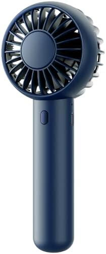 Gaiatop Mini Portable Fan, Navy Blue, Cute Design, Powerful Wind, Handheld and Desktop, Rechargeable Battery by GAIATOP