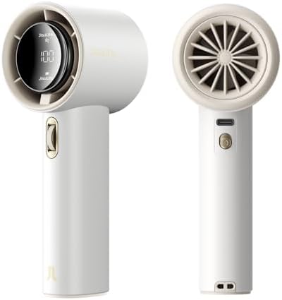 JISULIFE Handheld Fan Pro1S - Next-Gen Airflow: Up to 12H Runtime by LivechillStaycool