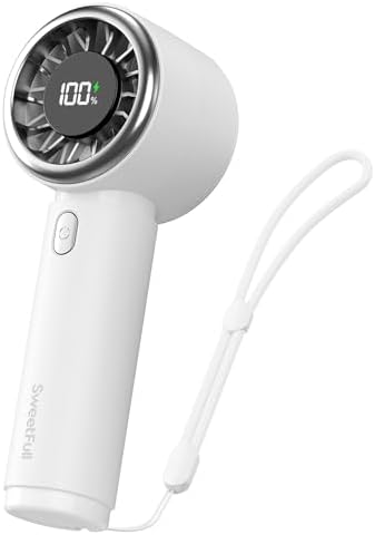 SWEETFULL Portable Handheld Fan, Mini Rechargeable Personal Hand Fan by SWEETFULL
