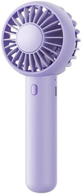 Gaiatop Mini Portable Fan, Small and Powerful, Cute Design 3 Speed Personal Handheld fan and Desktop with Base, Lightweight USB Rechargeable for Travel Lash Makeup Girl Women Summer Gift Purple by GAIATOP