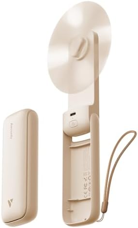 Aecooly Slim Portable Fan, Thin Handheld Fan, USB Rechargeable by Aecooly