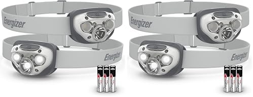 Energizer LED Headlamp PRO (4-Pack), IPX4 Water Resistant Headlamps, High-Performance Head Light for Outdoors, Camping, Running, Storm, Survival LED Light for Emergencies (Batteries Included) by Energizer