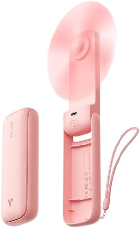 Aecooly Slim Handheld Fan, Thin Portable Fan, USB Rechargeable by Aecooly