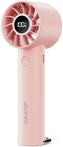 Gaiatop Portable Mini Fan, 3 Speed USB Rechargeable Handheld Fan with Light by GAIATOP