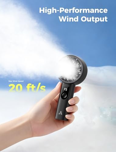 Aecooly Mighty Portable Fan, Powerful Handheld Fan, USB Rechargeable - Image 3