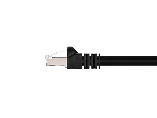 Monoprice Cat6A 100ft Black Patch Cable Double Shielded 26AWG 10G Pure Bare - Image 2