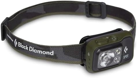 BLACK DIAMOND Spot 400 Headlamp, AAA Powered, Dimmable, Bright, Dark Olive by BlackDiamondEquipment