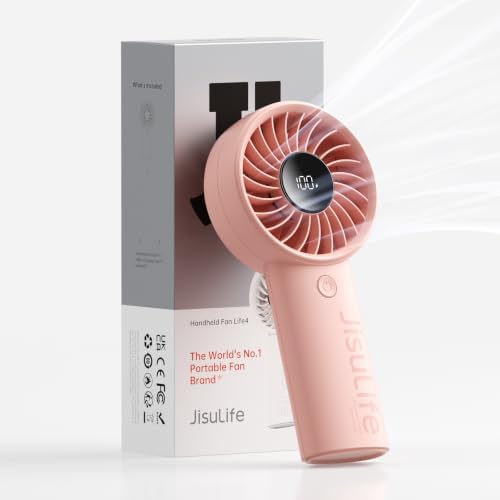 JISULIFE Handheld Portable Fan, 3600mAh Stronger and Longer-Lasting Battery by LivechillStaycool