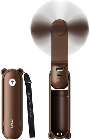 JISULIFE 3 IN 1 Portable Fan with Power Bank & Flashlight Featured by LivechillStaycool