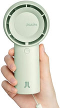 JISULIFE Portable Handheld Turbo Fan Rechargeable 4000mAh 5-Speed (Green) by LivechillStaycool