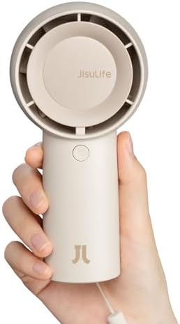 JISULIFE Portable Handheld Turbo Pocket Fan Rechargeable 4000mAh 5-Speed by LivechillStaycool