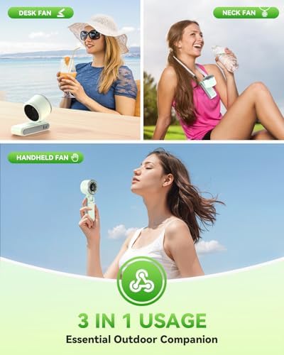 PlayHot Portable Handheld Turbo Fan, Travel Essentials, Gifts for Women/Men - Image 3