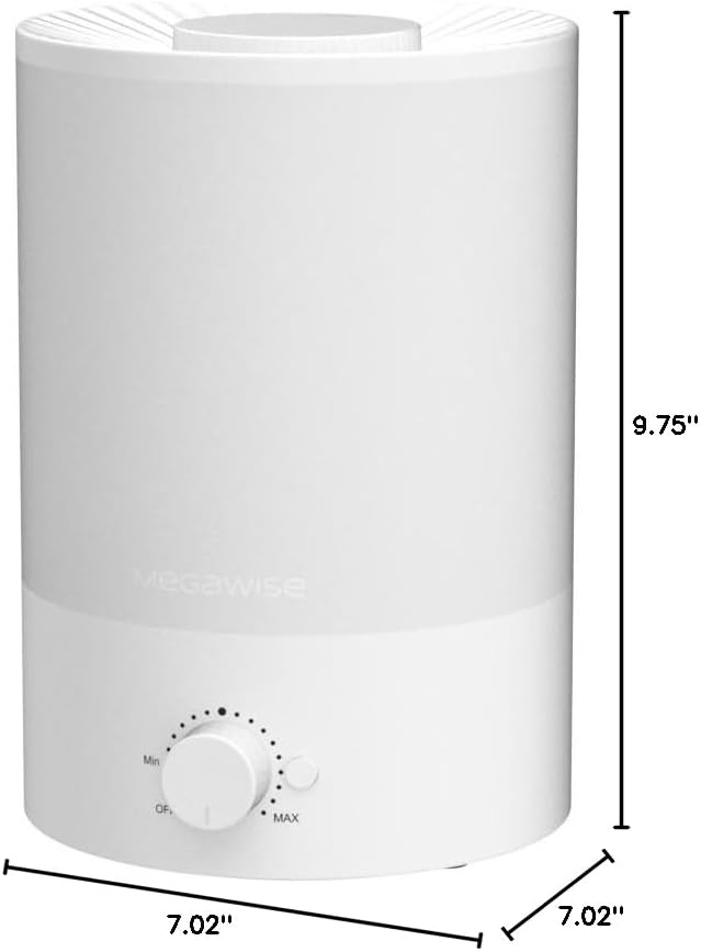 MegaWise Topfill 7-colour Night light humidifier for Kid bedroom with 3.5L Large Capacity, No leakage Design Fine Mist Output Auto Shutoff, Essential Oil Safe Tank - Image 9