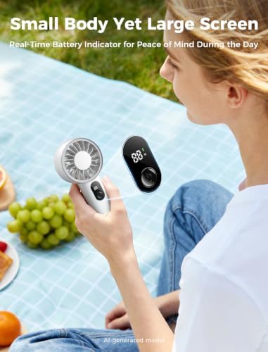 Aecooly Mighty Portable Fan, Powerful Handheld Fan, USB Rechargeable - Image 6