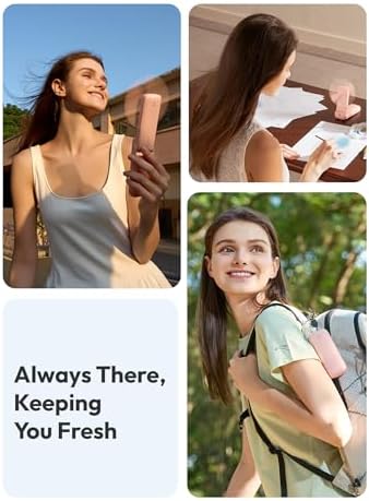 Aecooly Slim Portable Fan 2 Pack, Thin Handheld Fan, USB Rechargeable - Image 3