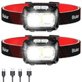 Blukar LED Headlamp Rechargeable, 2000L Super Bright Headlight Flashlight by Blukar