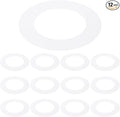 PATIKIL 3" ID 4.7" OD Plastic Trim Ring, Translucent Matte White by PATIKIL