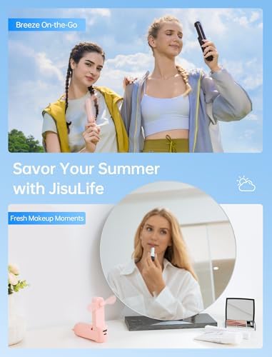 JISULIFE 3 IN 1 Portable Fan with Power Bank & Flashlight Featured - Image 6