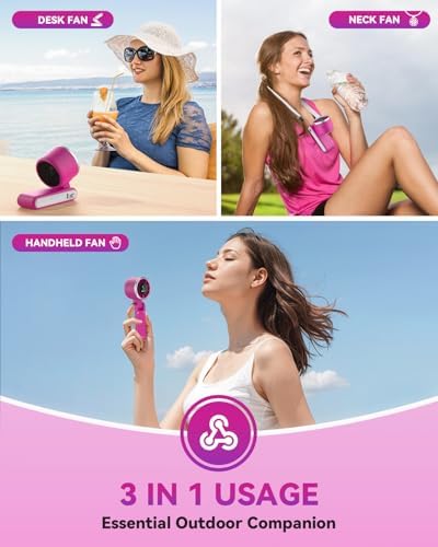 PlayHot Portable Handheld Turbo Fan, Travel Essentials, Gifts for Women/Men - Image 3