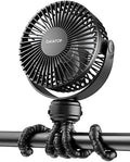 Gaiatop Mini Portable Stroller Fan, Small Clip on Fan 3 Speed Rechargeable by GAIATOP