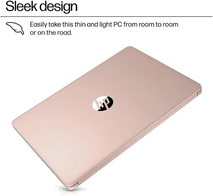 HP Student Laptop, Intel Processor N150(up to 3.6 GHz), 14 Inch LED Screen,16G RAM, 128GB Storange,One Year Office 365, Windows 11 Home,w/YYY Bundle,Rose Gold - Image 2