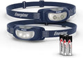 Energizer Universal LED Headlamp (2-Pack), IPX4 Water Resistant Headlamps, Bright Head Light for Outdoors, Camping, Running, Storm, Survival LED Light for Emergencies (Batteries Included) by Energizer