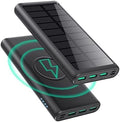RGVOTA 5 in 1 Wireless Portable Charger Power Bank,36800mAh 5 Output Dual QC4.0 25W PD USB C Battery Pack,15W Wireless Fast Charging,IP65 Solar Charger Compatible with iPhone14,13,12 Series,iPad etc by RGVOTA