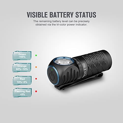 OLIGHT Perun 2 Mini Headlamp Rechargeable, 1100 Lumens, Red Light, Black - Image 5