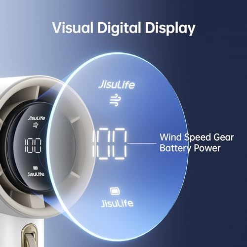 JISULIFE Handheld Fan Pro1S - Next-Gen Airflow: Up to 12H Runtime - Image 3