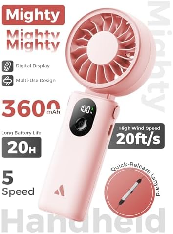 Aecooly Mighty Portable Handheld Fan | 20H Max Cooling | 3 Flexible Modes - Image 2