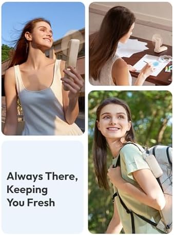 Aecooly Slim Portable Fan, Thin Handheld Fan, USB Rechargeable - Image 3