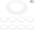 PATIKIL 3.2" ID 4.9" OD Plastic Trim Ring, Translucent Matte White by PATIKIL