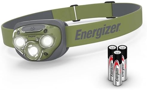 Energizer PRO-260 LED Headlamp, IPX4 Water Resistant Headlamps, High-Performance Head Light for Outdoors, Camping, Running, Storm, Survival LED Light for Emergencies (Batteries Included) by Energizer