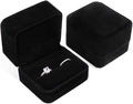 iSuperb Set of 2 Unit Classic Velvet Couple Double Ring Box Earring Jewelry by iSuperb